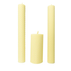 Свічки з вощини "Сімейне вогнище" (3 шт) без декор.