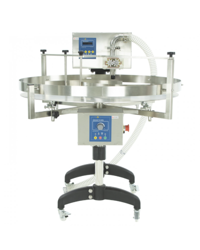 Пристрій для дозування, кремування і накачування меду з столом обертовим (зубчастий модуль)