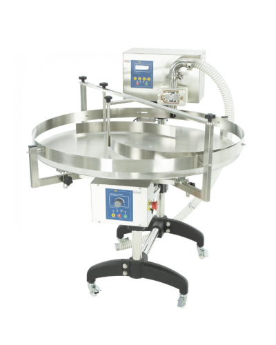 Пристрій для дозування, кремування і накачування меду з столом обертовим (зубчастий модуль)