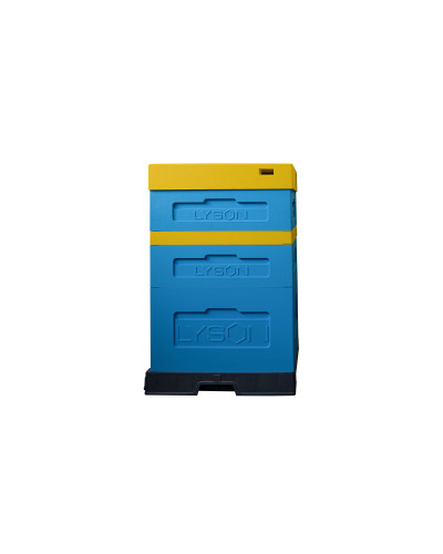 Вулик пінополістирольний Дадан на 10 рамок Lyson з пластиковим дном фарбований