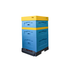 Вулик пінополістирольний Дадан на 10 рамок Lyson з пластиковим дном фарбований