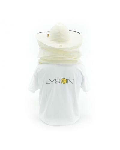 Капелюх бджолярський з льону (полотно ззаду)