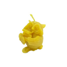 Свеча из воска "Сова с книгой"