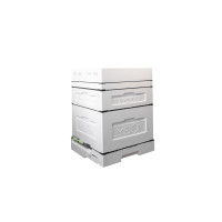 Вулик пінополістирольний Дадан на 12 рамок Lyson з гігієнічним дном на дві сім'ї нефарбований