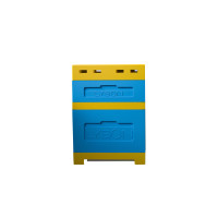 Вулик пінополістирольний Дадан на 12 рамок Lyson з гігієнічним дном на дві сім'ї фарбований