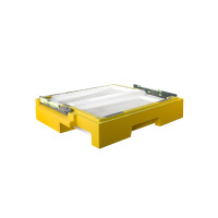 Дно для 12-ти рамкового вулика Lyson пінополістирольне гігієнічне (на 2 сім'ї) фарбоване