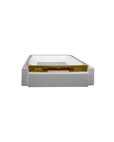 Дно для 10-ти рамкового вулика Lyson пінополістирольне гігієнічне фарбоване (сіре)