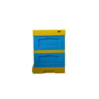 Вулик пінополістирольний двокорпусний Рута на 10 рамок Lyson з гігієнічним дном фарбований