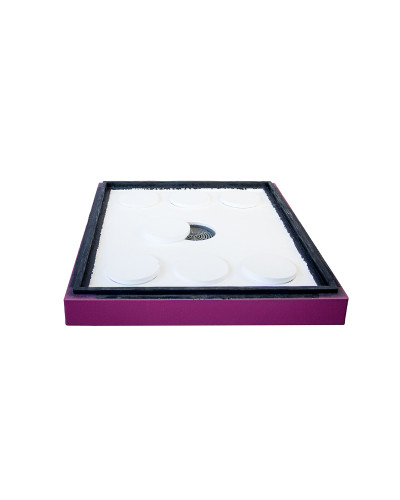 Стеля до вулика на 10 рамок Lyson пінополістирольна фарбована (рожева)