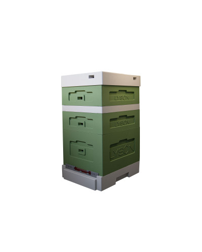 Вулик пінополістирольний Дадан на 10 рамок Lyson з гігієнічним дном фарбований (зелений) Вулик пінополістирольний Дадан на 10 рамок Lyson з гігієнічним дном фарбований (зелений)