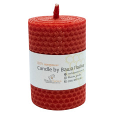 Свічка з вощини червона (8,5 см)