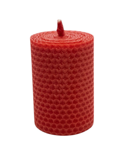 Свічка з вощини червона (8,5 см)