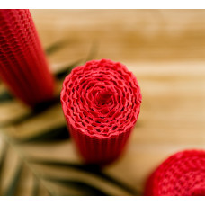 Свічка з вощини червона (13,5 см)