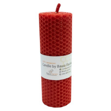 Свічка з вощини червона (13,5 см)