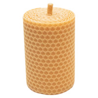 Свічка з вощини персикова (8,5 см)