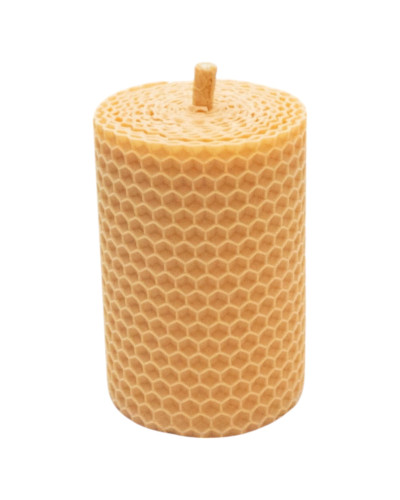 Свічка з вощини персикова (8,5 см)
