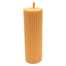 Свічка з вощини персикова (13,5 см)