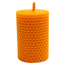 Свічка з вощини оранжева (8,5 см)