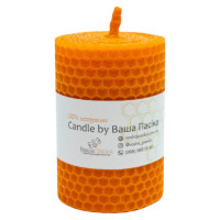 Свічка з вощини оранжева (8,5 см)