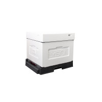 Вулик пінополістирольний Дадан на 10 рамок Lyson з пластиковим дном нефарбований (один копус)