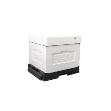 Вулик пінополістирольний Дадан на 10 рамок Lyson з пластиковим дном нефарбований (один копус)