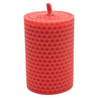 Свічка з вощини малинова (8,5 см)