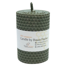 Свічка з вощини сіра (8,5 см)