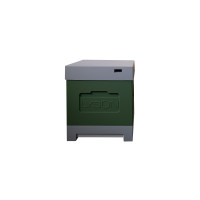 Вулик пінополістирольний Дадан на 10 рамок Lyson з гігієнічним дном фарбований (один корпус) зелений