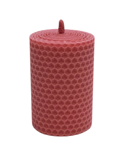 Свічка з вощини рожева (8,5 см)