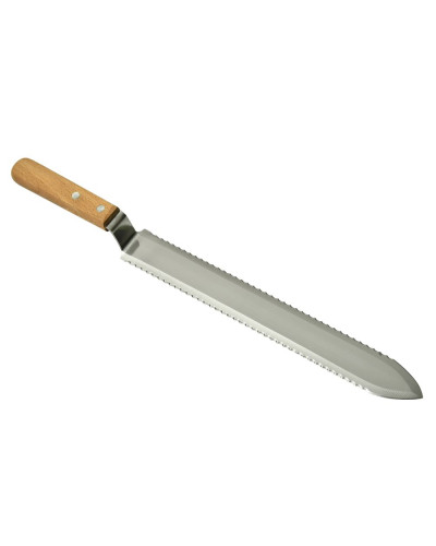 Ніж пасічний 285 мм зубчастий (дерев'яна ручка)