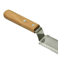 Ніж пасічний 285 мм зубчастий (дерев'яна ручка)