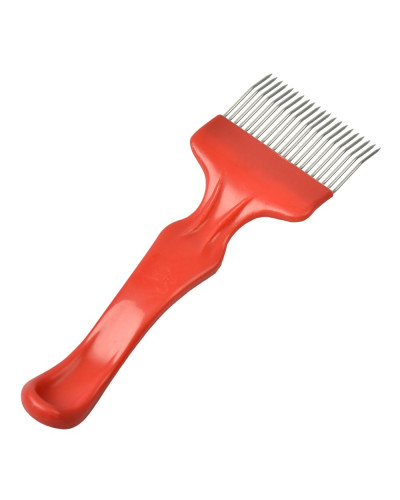 Вилка пасічна для розпечатування стільників (21 голка, пластикова ручка)