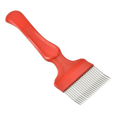 Вилка пасічна для розпечатування стільників (21 голка, пластикова ручка)