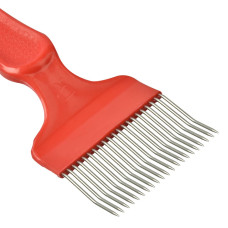 Вилка пасічна для розпечатування стільників (21 голка, пластикова ручка)