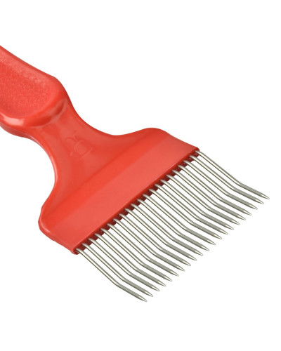 Вилка пасічна для розпечатування стільників (21 голка, пластикова ручка)