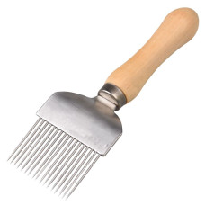 Вилка пасічна для розпечатування стільників (дерев'яна ручка)