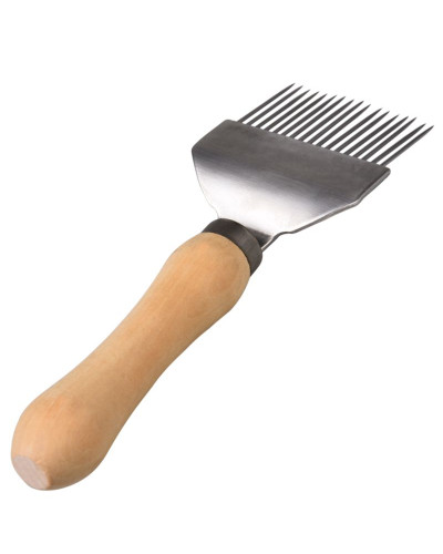 Вилка пасічна для розпечатування стільників (дерев'яна ручка)