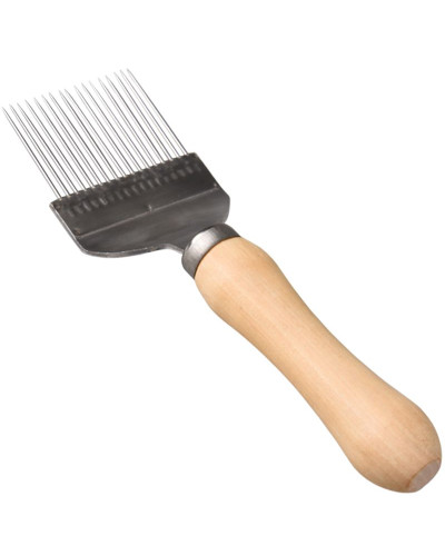 Вилка пасічна для розпечатування стільників (дерев'яна ручка)