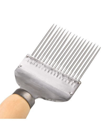 Вилка пасічна для розпечатування стільників (дерев'яна ручка)