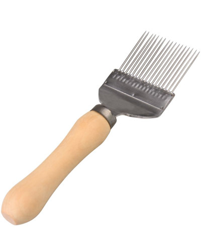 Вилка пасічна для розпечатування стільників (дерев'яна ручка)