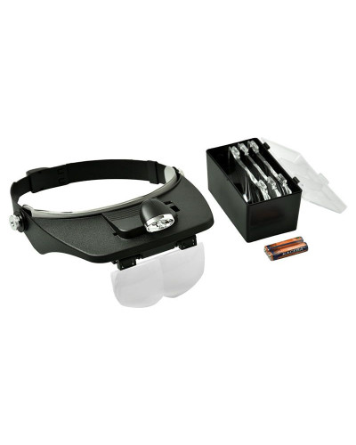 Бінокуляр, лупа пасічна з підсвічуванням та фіксацією на голову