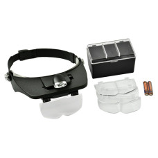 Бінокуляр, лупа пасічна з підсвіткою та фіксацією на голову