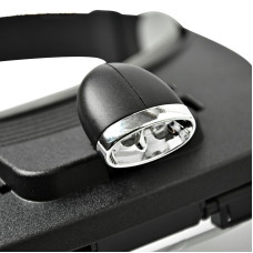 Бінокуляр, лупа пасічна з підсвіткою та фіксацією на голову