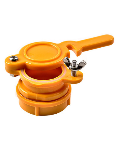 Клапан пластиковий Ø45 мм (жовтий)