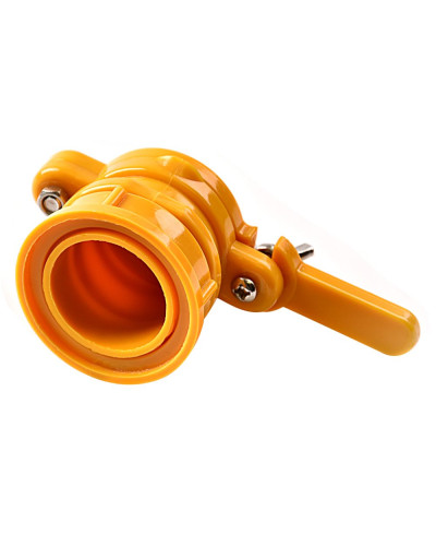 Клапан пластиковий Ø45 мм (жовтий)