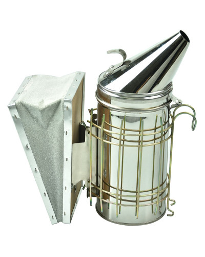 Димар пасічний S06 29 см з огорожею (нержавійка)