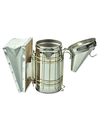 Димар пасічний S06 29 см з огорожею (нержавійка)