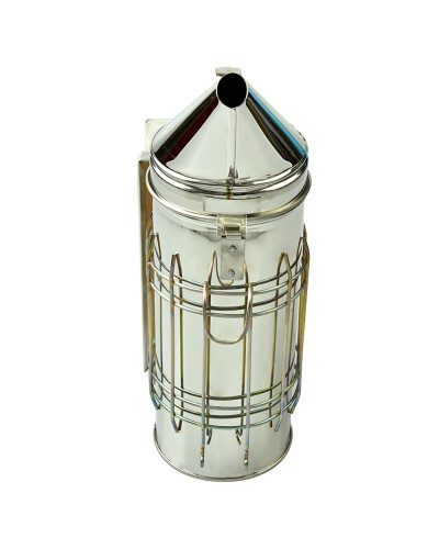 Димар пасічний 32 см з огорожею (нержавійка)