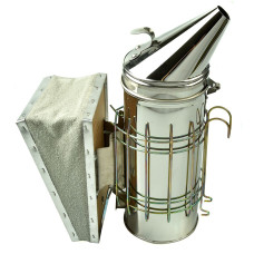 Димар пасічний 32 см з огорожею (нержавійка)