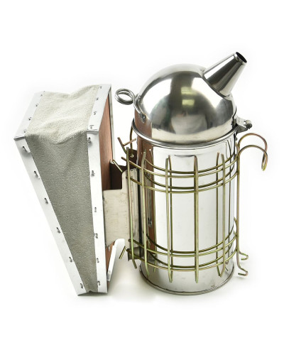 Димар пасічний 24 см з огорожею (нержавійка)